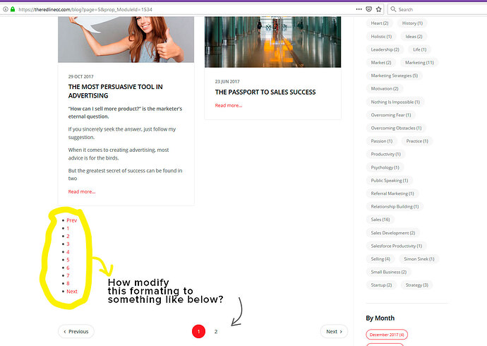 pagination