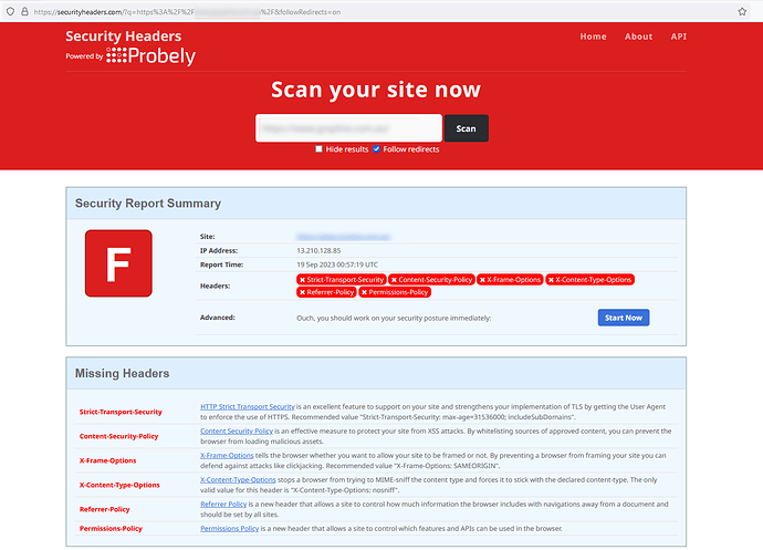 securityheaders